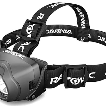 Rayovac Workhorse Pro 3AAA LED Virtually Indestructible DIYHPHL3-BC High-Powered Headlamp - 350 Lumens - Includes 3 x AAAs
