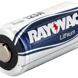 Rayovac RLCR123A CR123A 1400mAh 3V Lithium Primary (LiMnO2) Button Top Photo Battery - Bulk