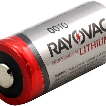 Rayovac RLCR123A CR123A 1400mAh 3V Lithium Primary (LiMnO2) Button Top Photo Battery - Bulk