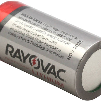 Rayovac RLCR123A CR123A 1400mAh 3V Lithium Primary (LiMnO2) Button Top Photo Battery - Bulk