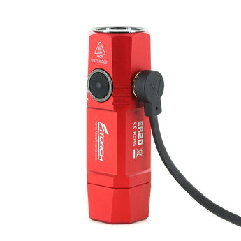 Fitorch ER20 Rechargeable LED Flashlight - CREE XPL - 1000 Lumens - Includes 1 x 16340 - Available in Black, Red, Orange, and Blue