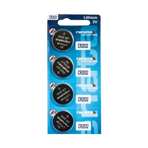 Renata CR2032-MFR-SC4 255mAh 3V Lithium Primary (LiMNO2) Coin Cell Battery - 4 Piece Retail Card