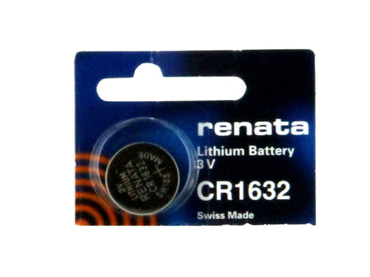 Renata CR1632-TS 125mAh 3V Lithium Primary (LiMNO2)Coin Cell Battery - 1 Piece Tear Strip, Sold Individually