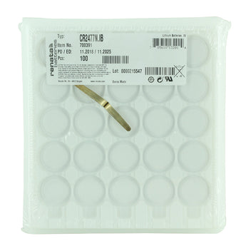 Renata CR2477 Bare Coin Cell Battery Lithium Li-MnO2 3V - Tray of 100