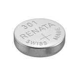 Renata 301 MP 130mAh 1.55V Silver Oxide Coin Cell Battery - 1 Piece Tear Strip, Sold Individually