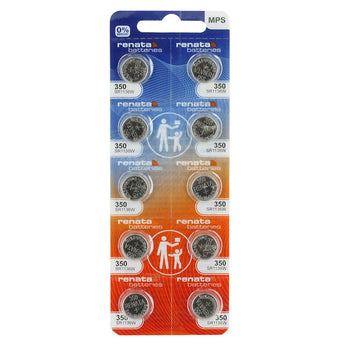 Renata 350 MPS 105mAh 1.55V Silver Oxide Coin Cell Battery - 1 Piece Tear Strip, Sold Individually