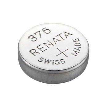 Renata 376 MP 27mAh 1.55V Silver Oxide Coin Cell Battery - 1 Piece Tear Strip, Sold Individually