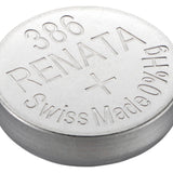 Renata 386 MPS 130mAh 1.55V Silver Oxide Coin Cell Battery - 1 Piece Tear Strip, Sold Individually