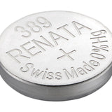 Renata 389 MPS 80mAh 1.55V Silver Oxide Coin Cell Battery - 1 Piece Tear Strip, Sold Individually