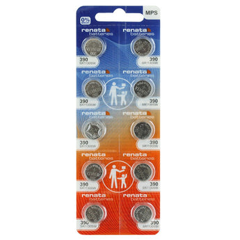Renata 390 MPS 80mAh 1.55V Silver Oxide Coin Cell Battery - 1 Piece Tear Strip, Sold Individually