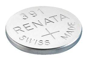 Renata 391 MP 50mAh 1.55V Silver Oxide Coin Cell Battery - 1 Piece Tear Strip, Sold Individually