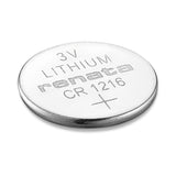 Renata lithium battery CR 1216 on a white background