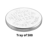 Renata CR1225 Bare Coin Cell Battery Lithium Li-MnO2 3V - Tray of 500