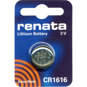 Renata CR1616-CU 50mAh 3V Lithium Primary (LiMNO2) Coin Cell Battery - 1 Piece Small Retail Card
