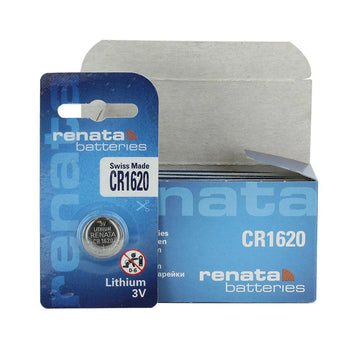 Renata CR1620-CU 68mAh 3V Lithium Primary (LiMNO2) Coin Cell Battery - 1 Piece Small Retail Card