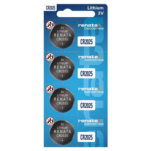 Renata CR2025 Coin Cell Battery - retail packaging 4-pack