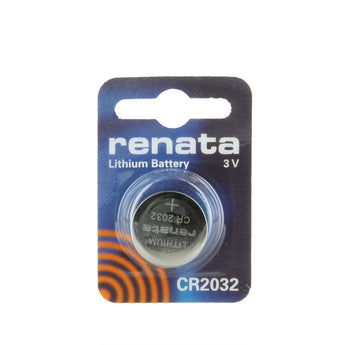 Renata CR2032-SC 225mAh 3V Lithium Primary (LiMNO2) Coin Cell Battery - 1 Piece Retail Card