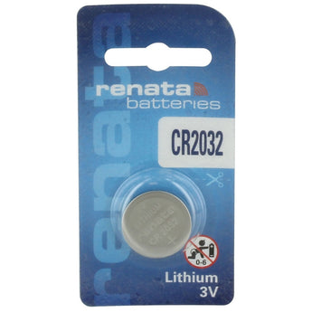 Renata CR2032-SC 225mAh 3V Lithium Primary (LiMNO2) Coin Cell Battery - 1 Piece Retail Card