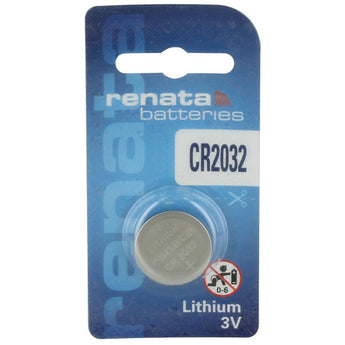Renata CR2032-SC 225mAh 3V Lithium Primary (LiMNO2) Coin Cell Battery - 1 Piece Retail Card