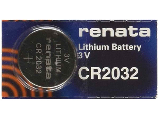 Renata CR2032-TS 225mAh 3V Lithium Primary (LiMNO2) Coin Cell Battery - 1 Piece Tear Strip, Sold Individually