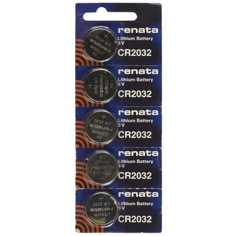 Renata CR2032-TS 225mAh 3V Lithium Primary (LiMNO2) Coin Cell Battery - 1 Piece Tear Strip, Sold Individually