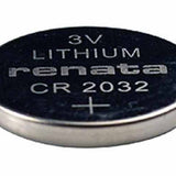 Renata CR2032-TS 225mAh 3V Lithium Primary (LiMNO2) Coin Cell Battery - 1 Piece Tear Strip, Sold Individually