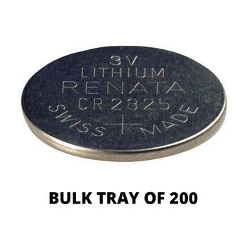 Renata CR2325 Bare Coin Cell Battery Lithium Li-MnO2 3V - Tray of 200