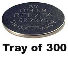 Renata CR2325 Bare Coin Cell Battery Lithium Li-MnO2 3V - Tray of 300