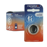 Renata CR2450N-SC 540mAh 3V Lithium Primary (LiMNO2) Coin Cell Battery - 1 Piece Retail Card