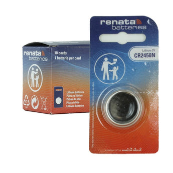 Renata CR2450N-SC 540mAh 3V Lithium Primary (LiMNO2) Coin Cell Battery - 1 Piece Retail Card