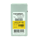 Renata ZA10 (6PK) Size 10 95mAh 1.45V Zinc Air Yellow Hearing Aid Batteries - 6 Pack Retail Card