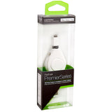 ReTrak Retractable iPhone 5/6 iPad Lightning Charge and Sync Cable - White