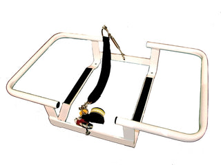 Revere Aluminum Cradle for Offshore Commander 4-6 Person Liferaft Container Pack - White Powder Coated Aluminum Finish with Hydrostatic Release (45-OO4CRAD)