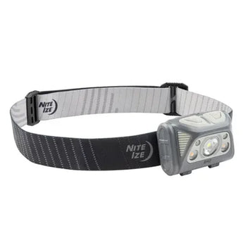 Nite Ize Radiant RH2 PowerSwitch Rechargeable Headlamp - 700 Lumens - Includes Li-ion Battery Pack - Black and Grey or Blue and Grey