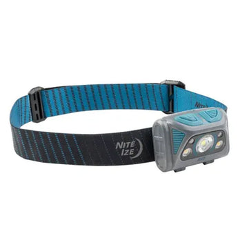 Nite Ize Radiant RH2 PowerSwitch Rechargeable Headlamp - 700 Lumens - Includes Li-ion Battery Pack - Black and Grey or Blue and Grey