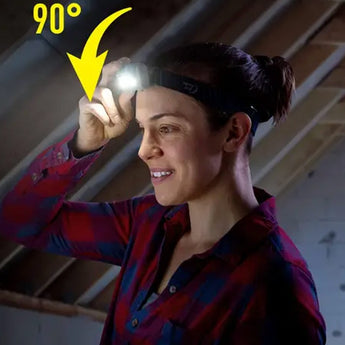 Nite Ize Radiant RH2 PowerSwitch Rechargeable Headlamp - 700 Lumens - Includes Li-ion Battery Pack - Black and Grey or Blue and Grey