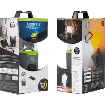 Nite Ize Radiant RL2 Rechargeable Lantern - 400 Lumens - Uses Built-in Li-ion Battery Pack