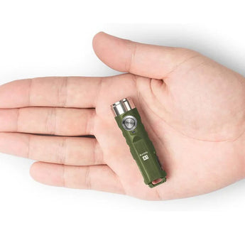 RovyVon A1 Gen 4 USB-C Rechargeable LED Keychain Flashlight -Luminus SST-20 or High CRI LED- 650 Lumens or 420 Lumens - Uses Built-in Li-ion Battery Pack - Black, Gray, Orange, or Army Green