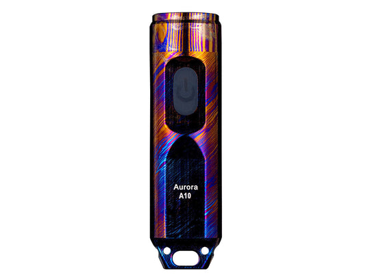 RovyVon Aurora A10 Timascus Limited Edition Mini Keychain Rechargeable LED Flashlight- CREE LED - Includes Built-In Li-ion Battery Pack
