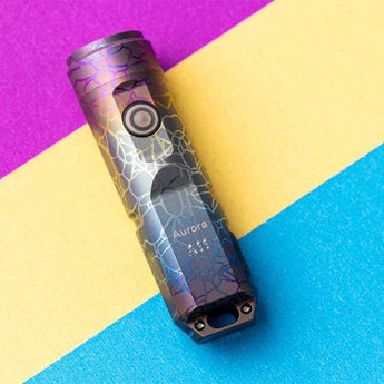 RovyVon A11 Mini Keychain Rechargeable LED Flashlight - 650 or 450 Lumens - CREE XP-G3 LED or Nichia 219C - Included Built-in Li-ion Battery Pack - Dawn in the Dark, Rainbow After Rain, or Sky Blue