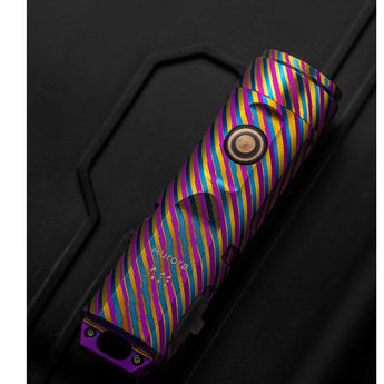 RovyVon A11 Mini Keychain Rechargeable LED Flashlight - 650 or 450 Lumens - CREE XP-G3 LED or Nichia 219C - Included Built-in Li-ion Battery Pack - Dawn in the Dark, Rainbow After Rain, or Sky Blue