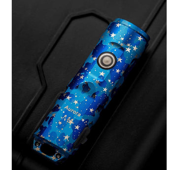 RovyVon A11 Mini Keychain Rechargeable LED Flashlight - 650 or 450 Lumens - CREE XP-G3 LED or Nichia 219C - Included Built-in Li-ion Battery Pack - Dawn in the Dark, Rainbow After Rain, or Sky Blue