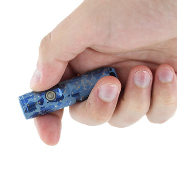 RovyVon A11 Mini Keychain Rechargeable LED Flashlight - 650 or 450 Lumens - CREE XP-G3 LED or Nichia 219C - Included Built-in Li-ion Battery Pack - Dawn in the Dark, Rainbow After Rain, or Sky Blue