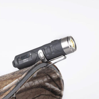 RovyVon Aurora A1 USB-C Rechargeable LED Keychain Flashlight - 650 Lumens or 450 Lumens - CREE XP-G3 or Nichia 219C - 3rd Gen - Uses Built-in 300mAh Li-Poly Battery Pack - Grey, Black, Purple, or Army Green