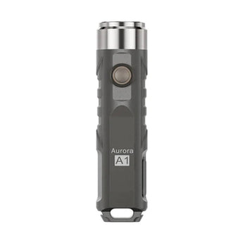 RovyVon Aurora A1 USB-C Rechargeable LED Keychain Flashlight - 650 Lumens or 450 Lumens - CREE XP-G3 or Nichia 219C - 3rd Gen - Uses Built-in 300mAh Li-Poly Battery Pack - Grey, Black, Purple, or Army Green