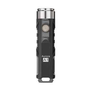 RovyVon Aurora A1 USB-C Rechargeable LED Keychain Flashlight - 650 Lumens or 450 Lumens - CREE XP-G3 or Nichia 219C - 3rd Gen - Uses Built-in 300mAh Li-Poly Battery Pack - Grey, Black, Purple, or Army Green