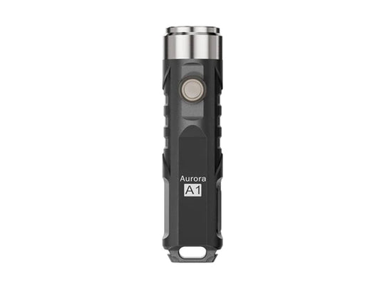 RovyVon Aurora A1 USB-C Rechargeable LED Keychain Flashlight - 650 Lumens or 450 Lumens - CREE XP-G3 or Nichia 219C - 3rd Gen - Uses Built-in 300mAh Li-Poly Battery Pack - Grey, Black, Purple, or Army Green