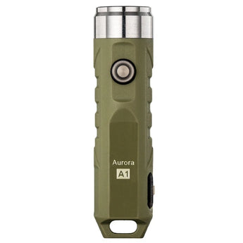 RovyVon A1x Polyamide Keychain Rechargeable LED Flashlight- 650 or 450 Lumens - CREE XP-G3 or Nichia 219C - Includes Built-In Li-ion Battery Pack - Black, Grey, or Army Green