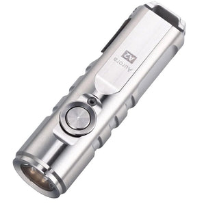 RovyVon A2 Gen 4 USB-C Rechargeable LED Keychain Flashlight -Luminus SST-20 or High CRI - 650 Lumens or 420 Lumens - Uses Built-in Li-ion Battery Pack - Silver
