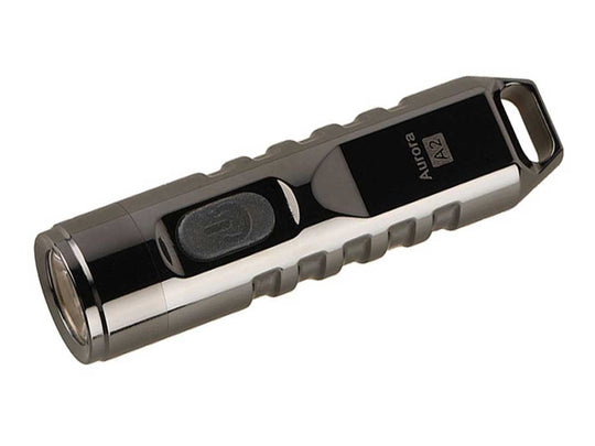 RovyVon A2 Mini Keychain Rechargeable LED Flashlight- 550 Lumens - CREE XP-G3 - Includes Built-In Li-ion Battery Pack - PVD Grey